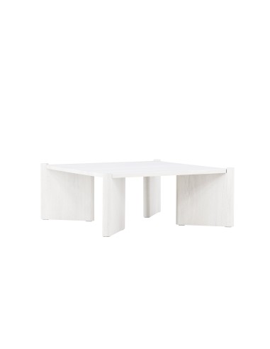 Soffbord Rogaland, 100 × 100 cm, Vitlaserad