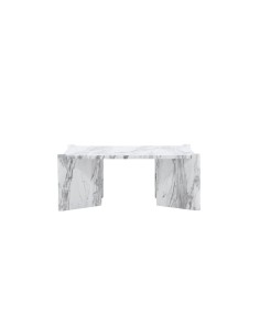 Soffbord Rogaland, 100 × 100 cm, Vit