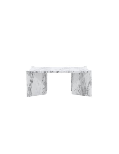 Soffbord Rogaland, 100 × 100 cm, Vit