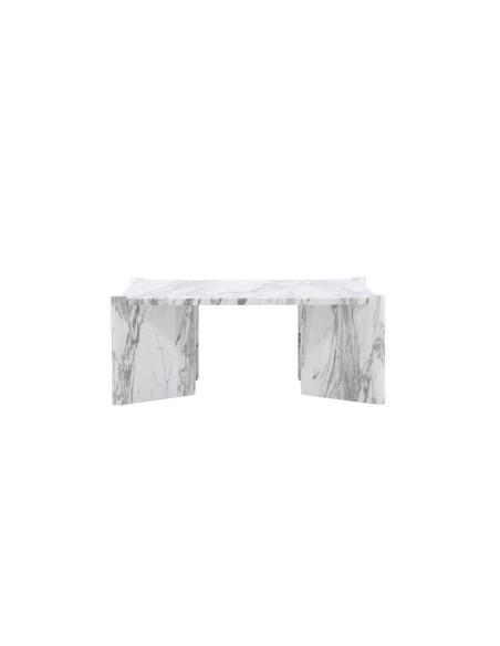 Soffbord Rogaland, 100 × 100 cm, Vit
