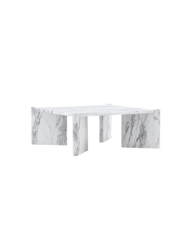 Soffbord Rogaland, 100 × 100 cm, Vit