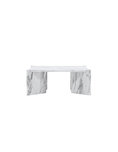 Soffbord Rogaland, 100 × 100 cm, Vit