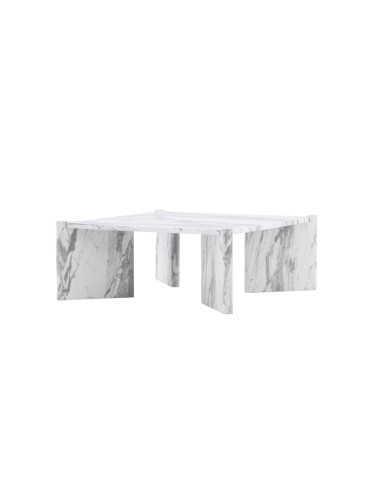 Soffbord Rogaland, 100 × 100 cm, Vit