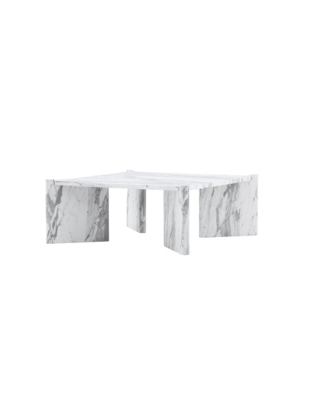 Soffbord Rogaland, 100 × 100 cm, Vit