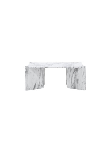 Soffbord Rogaland, 100 × 100 cm, Vit