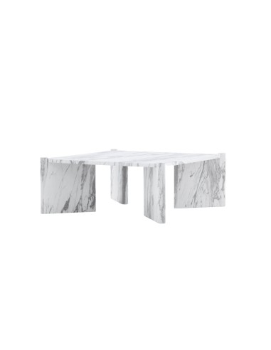 Soffbord Rogaland, 100 × 100 cm, Vit