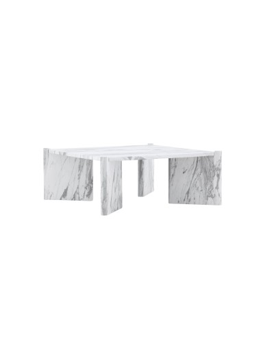 Soffbord Rogaland, 100 × 100 cm, Vit