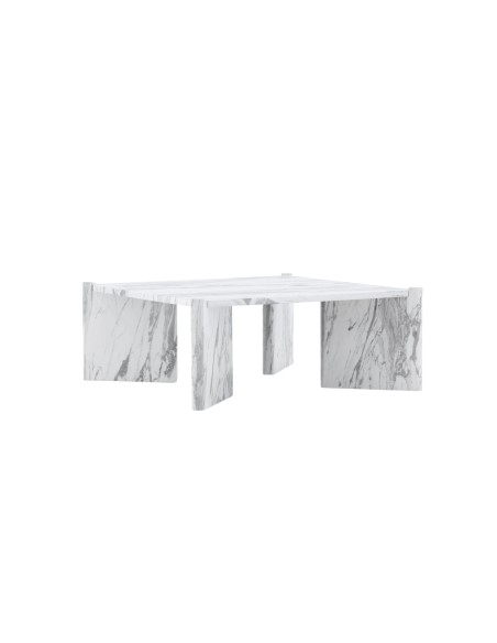 Soffbord Rogaland, 100 × 100 cm, Vit