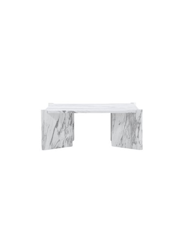 Soffbord Rogaland, 100 × 100 cm, Vit