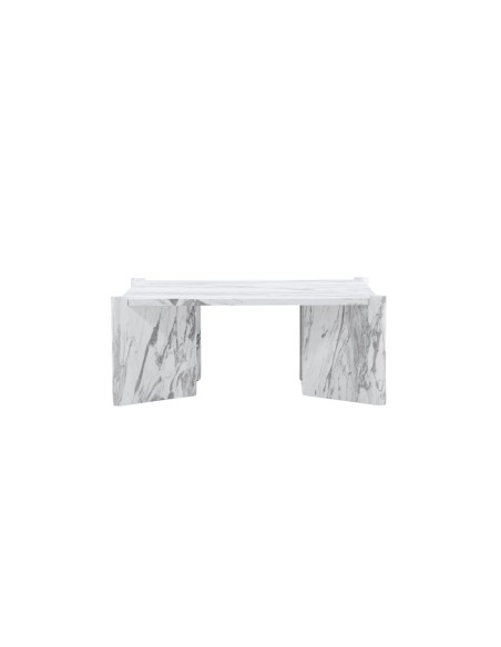 Soffbord Rogaland, 100 × 100 cm, Vit