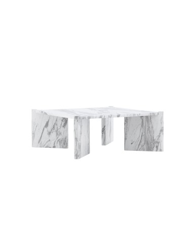 Soffbord Rogaland, 100 × 100 cm, Vit