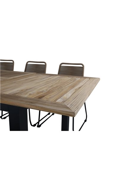 Matgrupp Panama med Lindos matstolar, 152 × 90 cm