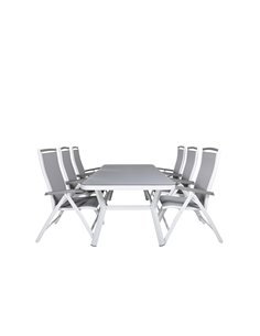 Matgrupp Virya med Albany matstolar, 200 × 100 cm