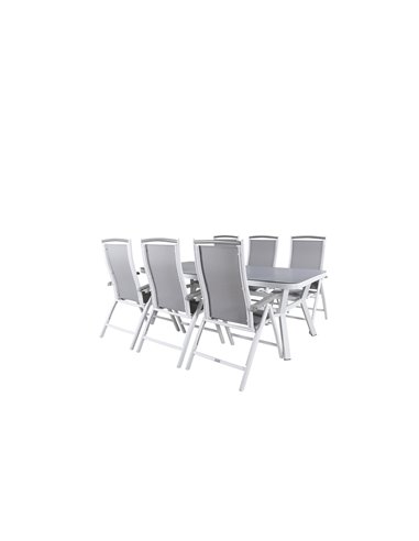 Matgrupp Virya med Albany matstolar, 200 × 100 cm