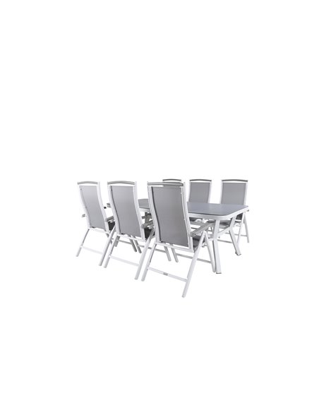 Matgrupp Virya med Albany matstolar, 200 × 100 cm