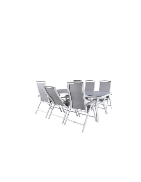 Matgrupp Virya med Albany matstolar, 200 × 100 cm