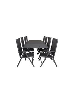 Matgrupp Marbella med Break matstolar, 240 × 100 cm