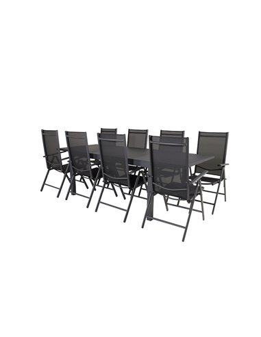Matgrupp Marbella med Break matstolar, 240 × 100 cm