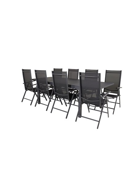 Matgrupp Marbella med Break matstolar, 240 × 100 cm