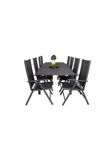 Matgrupp Marbella med Break matstolar, 240 × 100 cm