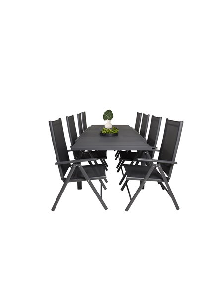 Matgrupp Marbella med Break matstolar, 240 × 100 cm