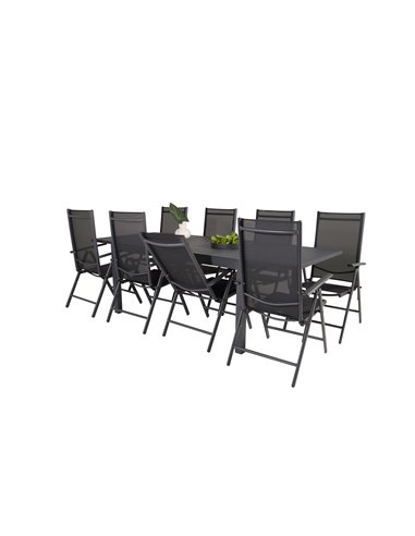 Matgrupp Marbella med Break matstolar, 240 × 100 cm