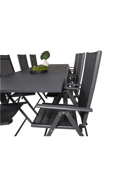Matgrupp Marbella med Break matstolar, 240 × 100 cm