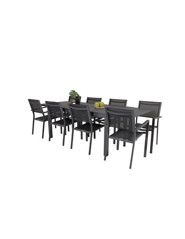 Matgrupp Marbella med Copacabana matstolar, 240 × 100 cm