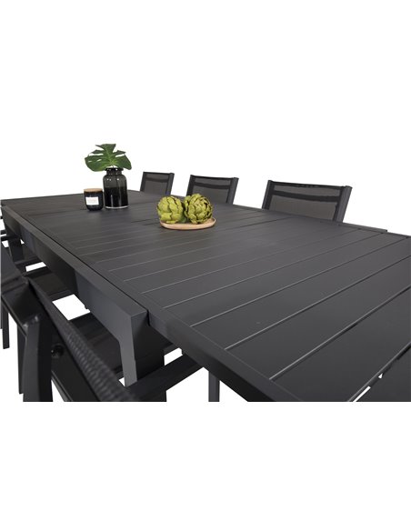 Matgrupp Marbella med Copacabana matstolar, 240 × 100 cm