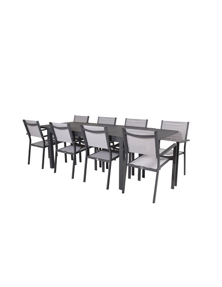 Matgrupp Marbella med Copacabana matstolar, 240 × 100 cm
