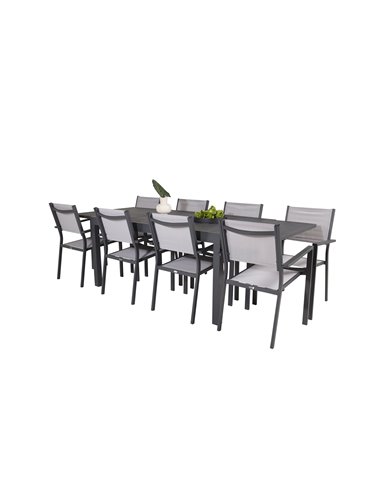 Matgrupp Marbella med Copacabana matstolar, 240 × 100 cm
