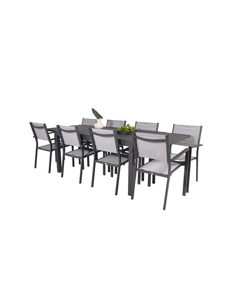 Matgrupp Marbella med Copacabana matstolar, 240 × 100 cm