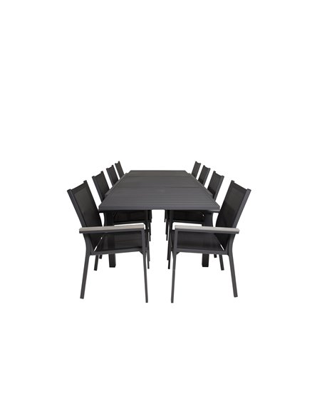 Matgrupp Marbella med Parma matstolar, 240 × 100 cm