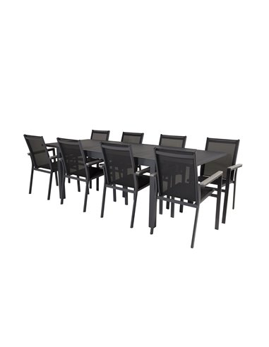 Matgrupp Marbella med Parma matstolar, 240 × 100 cm