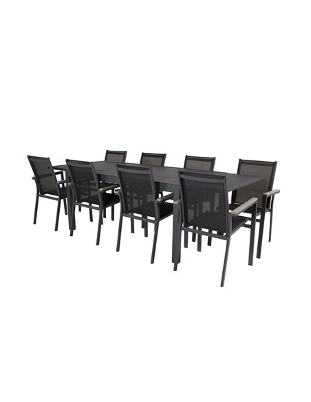 Matgrupp Marbella med Parma matstolar, 240 × 100 cm