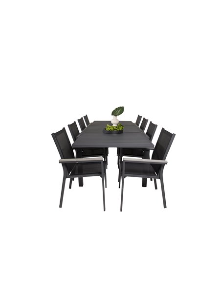 Matgrupp Marbella med Parma matstolar, 240 × 100 cm