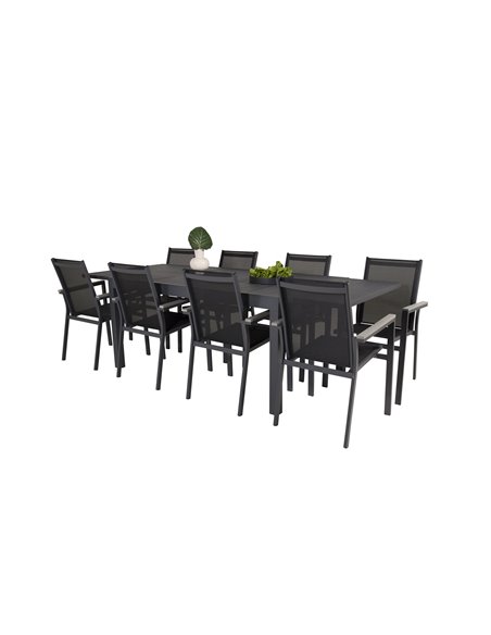 Matgrupp Marbella med Parma matstolar, 240 × 100 cm