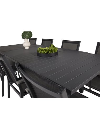 Matgrupp Marbella med Parma matstolar, 240 × 100 cm