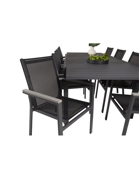 Matgrupp Marbella med Parma matstolar, 240 × 100 cm