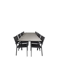 Matgrupp Levels med Copacabana matstolar, 224 × 100 cm