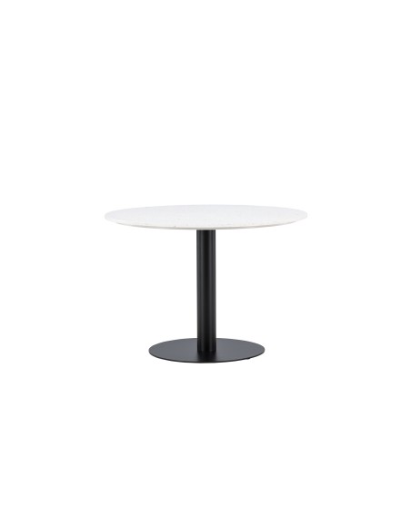 Runt matbord Razzia, Ø106 cm, Vit