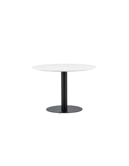 Runt matbord Razzia, Ø106 cm, Vit