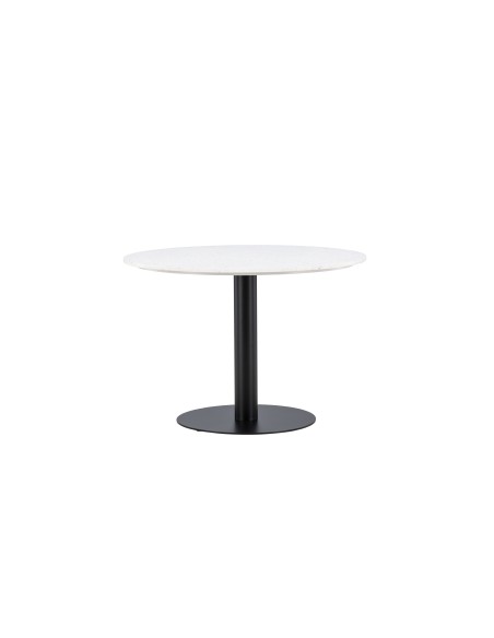 Runt matbord Razzia, Ø106 cm, Vit