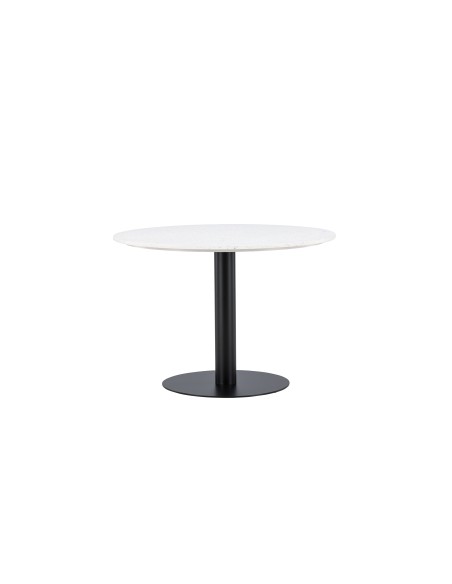 Runt matbord Razzia, Ø106 cm, Vit