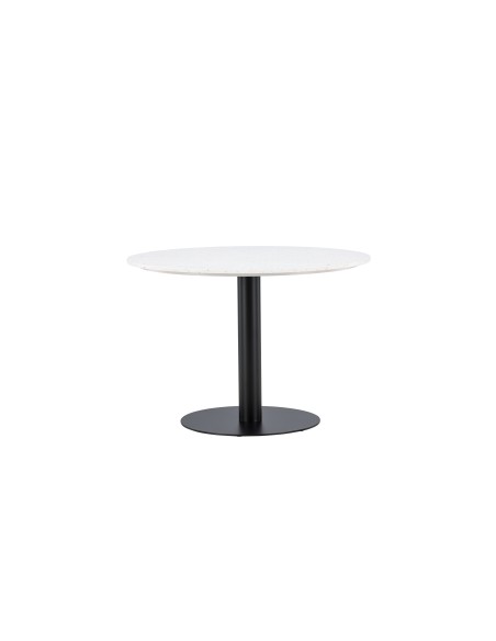 Runt matbord Razzia, Ø106 cm, Vit