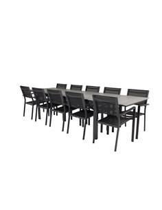 Matgrupp Levels med Copacabana matstolar, 224 × 100 cm 2