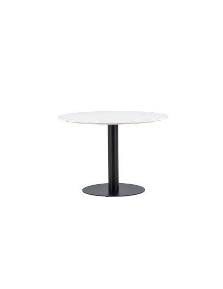 Runt matbord Razzia, Ø106 cm, Vit