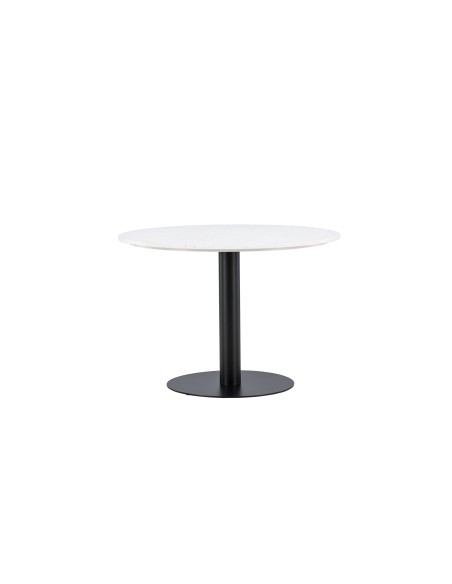 Runt matbord Razzia, Ø106 cm, Vit