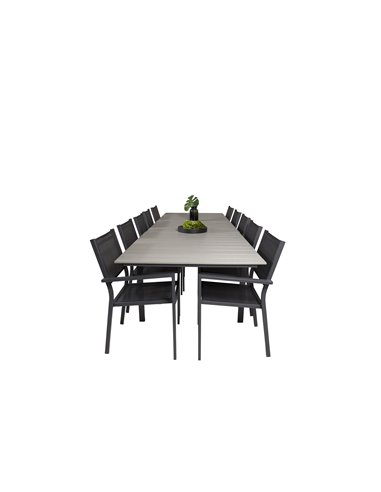Matgrupp Levels med Copacabana matstolar, 224 × 100 cm