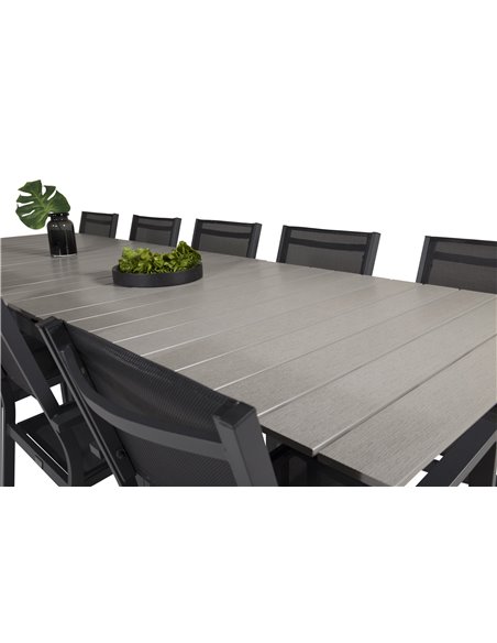 Matgrupp Levels med Copacabana matstolar, 224 × 100 cm